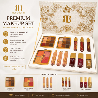 Rose Berry Luxury Makeup Gift Set