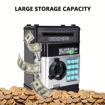 Kids Number Bank Coin and Bill Safe