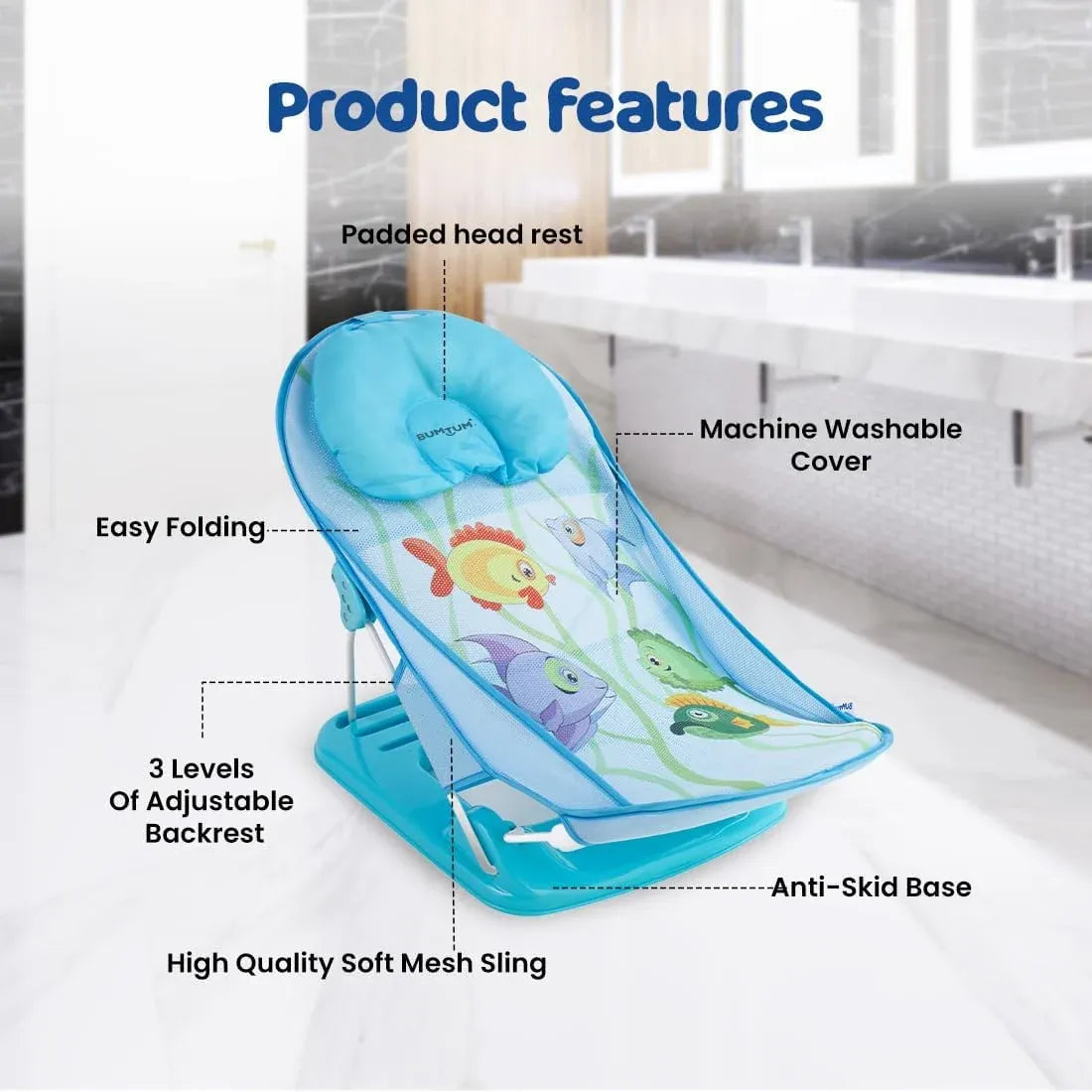 Foldable Baby Bath Chair